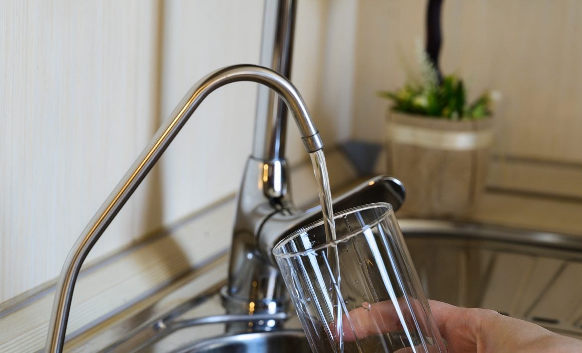 filtered water in kitchen tap